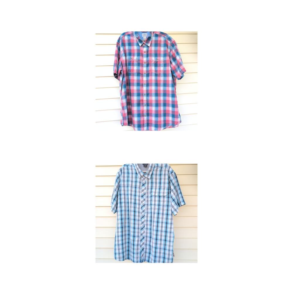 Eddie Bauer Travex / LL Bean LinenBlend Shirts Fishing Camping Hiking Men's2XL T